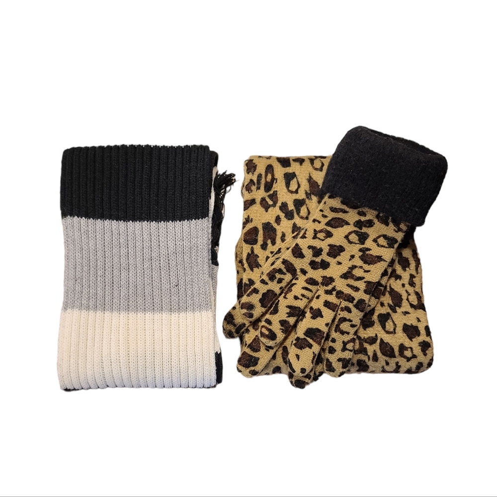 Ladies Winter Scarf & Glove Set & Winter Scarf